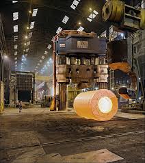 Rpv Forging At Le Creusot Heavy Construction Equipment Hydraulic Systems Industrial Machinery