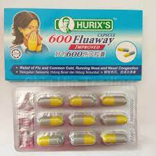 Basically active ingredient untuk ubat selsema adalah antihistamine.kalau nak senang ,tengok active ingredient dekat strips/bottle ubat tu sendiri.haritu ,saya kena cari dalam farmasi 5 jenis brand name. Hurix S 600 Fluaway Capsuleå¥½åŠ›600ä¼¤é£Žèƒ¶å›Š 9 Capsules Lazada