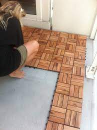 If you want to keep things simple, start with one plank and go all the way across, then start on the next plank and do the same. Pin On Balcony Ideas