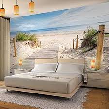 Fototapete Strand Meer 352 X 250 Cm Vlies Wand Tapete Wohnzimmer Schlafzimmer Buro Flur Dekoration Tapete Wohnzimmer Fototapete Strand Fototapete Schlafzimmer