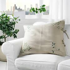 Botanisk Cushion Cover Beige Handmade Ikea Cushion Cover Cushions Diy Cushion Covers