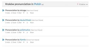Learn the polish alphabet (alfabet polski) and the pronunciation of polish letters and words with comprehensive tables, videos and audio samples! How To Pronounce Krakow Discovercracow Com
