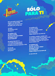 Disney Channel Latinoamerica Soy Luna Canciones Letra Letra Soy Luna Son Luna