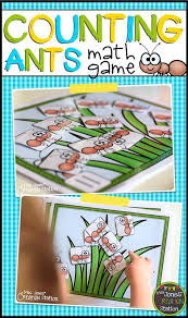 Counting Ants Math Game Fun Math Activities Math Activities Fun Math Centers