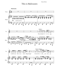 Download and print this is halloween (from the nightmare before christmas) sheet music for piano solo (elementary) by danny elfman (beginner). This Is Halloween The Nightmare Before Christmas Sheet Music For Piano Vocals Piano Voice Musescore Com