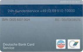 Deutsche bank delights use your deutsche bank debit card and avail the bouquet of benefits. Bank Card Deutsche Bank Girocard Deutsche Bank Germany Federal Republic Col De Gc 0001
