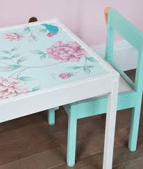 Might have to add some support beams under the the table to be able to hold his weight 😬 5 8 Diy Wallpaper Ideas Ikea Kids Table Diy Kids Table Kids Table And Chairs