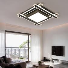 Square Flush Light Fixture Modern Design Acrylic Led Ceiling Flush Mount In Warm White For Office Beautifulhalo Com