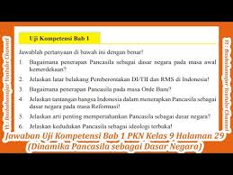 Uji kompetensi pkn bab 6 daerah dalam kerangka nkri. Jawaban Uji Kompetensi Bab 1 Pkn Kelas 9 Halaman 29 Dinamika Pancasila Sebagai Dasar Negara Youtube