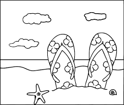 Cat coloring page bible coloring pages printable coloring pages adult coloring pages coloring sheets coloring books zen colors beautiful drawings art therapy. Printable Sandals On The Beach Coloring Page For Both Aldults And Kids