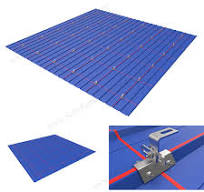 Trapezoidal metal roof with clamps, SPC-RF-CK02-HR