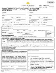 This is our version compatible with the open data kit (odk) collect for ios forms. Fillable Online Gic Application Form Pacific Western Bank Of Canada Fax Email Print Pdffiller