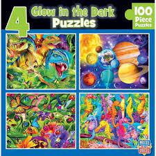 New jigsaw puzzles are added every day, 365 days a year! Masterpieces Inc Glow In The Dark 4 Pack Blue 100 Piece Jigsaw Puzzles Target