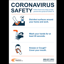 Sanitation and safety products and ideas to help businesses and communities socially distance in. Coronavirus Safety Poster Graphic Products