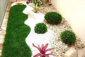 Modern white stones garden ideas. Garden Design Ideas With Pebbles