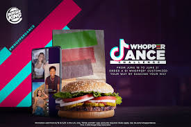 Burger King Restaurants Partner With Tiktok To Launch First Ever Whopper Sandwich Dance Ordering Business Wire There are 240 tik tok challenge for sale on etsy, and they cost $11.95 on average. business wire