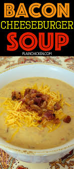 Crockpot bacon cheeseburger soup is an easy and delicious soup with lots of cheeseburger and bacon flavor. Pin On Plain Chicken Recipes