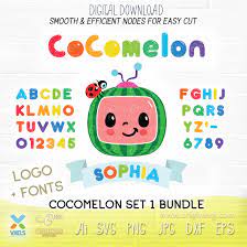 Elements.envato.com has been visited by 100k+ users in the past month Cocomelon Svg Alphabet Custom Name Printable Fonts Png Cricut Image