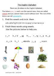When you pronounce the word 'bid', you require less time and effort. The English Alphabet Vowels Esl Worksheet By Lcferguson