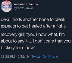 I Don T Care That You Broke Your Elbow Pin By Hailee Shaw On Anime How To Get Healing Broken Elbow