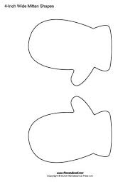 A Set Of Printable Mitten Templates For Winter Holiday Arts And Crafts Mittens Template Storytime Crafts Mitten