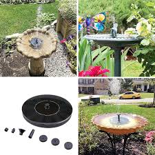 Ezire Solar Fountain Pump Solar Powered Bird Bath Fountain Pump 1 4w Solar Water Fountain Panel Kit Outdoor Birdba Bird Bath Solar Bird Bath Bird Bath Fountain