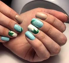 Turkusowy Manicure Nowosci Modowe 2020