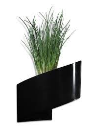 Support mural de pot de fleur noir with support pot fleur. Pot De Fleurs Mural Noir Brillant 16cm Green Turn Bac A Fleurs Design Jardin Concept