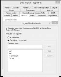 In this console, domain admins can manage domain users/groups and computers that are part of the domain. Deployhappiness Restrict Users To Certain Computers