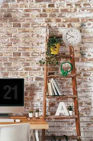 Brick Effect Wallpaper Demonstrates A Range Of Luxurious Designs From Bold Deep Color To Faux Brick Wallpaper Brick Wallpaper Living Room Brick Interior Wall