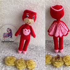 Pijamaskeliler Cocuklar Icin Elisi Amigurumi Bebek Hirkasi