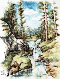 Landscape Colored Pencils C Razvan Nitoi 2012 Landscape Drawings Landscape Color Pencil Drawing