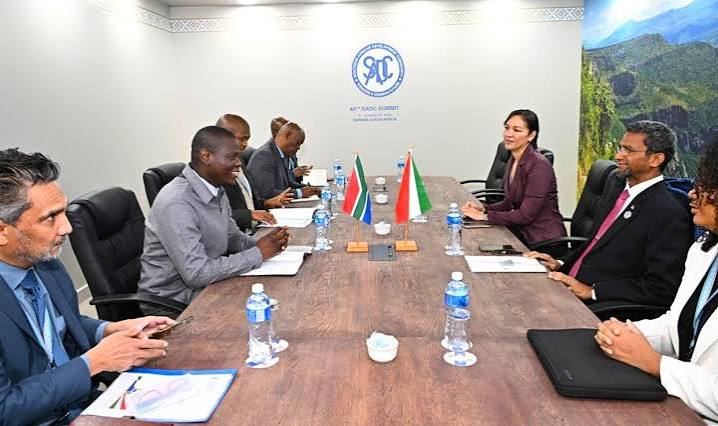 Minister Faure holds bilateral talks with South African counterpart on the  margin of the 46th SADC Summit - Ministry of Foreign Affairs and the  Diaspora