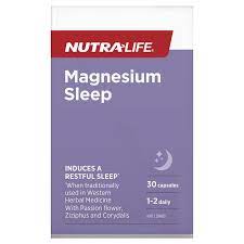 Buy Nutra Life Magnesium Sleep 30 Capsules Online At Chemist Warehouse