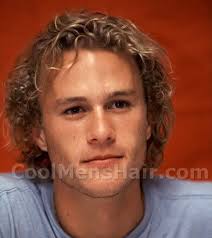 Heath Ledger Hairstyles Boy Hairstyles Medium Length Curly Hair Heath Ledger