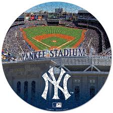 The answer to this crossword puzzle is 4 letters long and begins with t. Yankee Stadium And Yankees Logo Puzzle