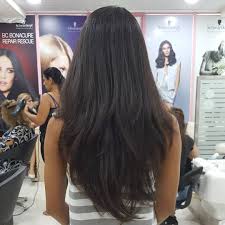 Find easy hairstyle inspo and try out this trend now. V Shaped Long Black Straight Layered Hair Novocom Top