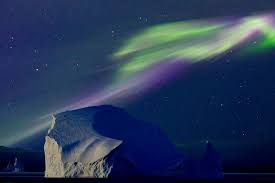 Northern Lights Over Iceberg In Greenland Northern Lights Northern Greenland