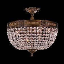 Classic clear crystal is a perfect match for any traditional setting. W33353b20 Cl Winchester 6 Light Antique Bronze Finish Crystal Semi Flush Mount Ceiling Light