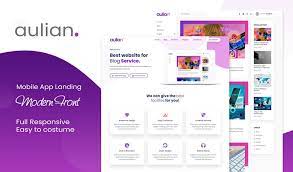 Creating a blog is fun. Aulian Landing Page Responsive Blogger Template Clonedsgn Us