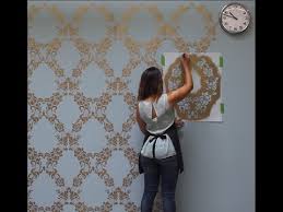 Our reusable large wall stencils are easy to work with, and even beginners get great results. How To Stencil A Feature Wall In Only An Hour Youtube