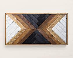 Maka Reclaimed Wood Wall Art Art Deco Navajo Wood Geometric Decor Reclaimed Wood Furniture Wood Wall Art Diy Reclaimed Wood Wall Art Wood Wall Art