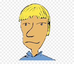 Face, Unhappy, Blonde, Man - Blonde Cartoon Characters Male - Free  Transparent PNG Clipart Images Download