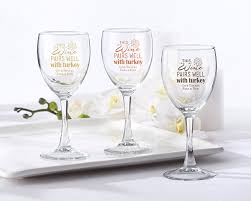All purpose wine glass (set of 4) by the holiday aisle®. Personalized 8 5 Oz Wine Glass Pairs Well With Turkey Famous Favors