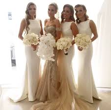 Love This Idea Non Traditional Wedding Dress And Bridesmaid Dresses Or Havi Mermaid Bridesmaid Dresses Beautiful Bridesmaid Dresses Simple Bridesmaid Dresses