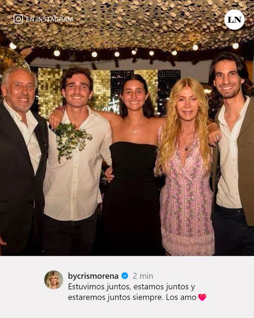 Juntos siempre". El posteo de Cris Morena dedicado a sus nietos