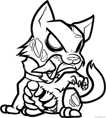 Werewolf Zombie Coloring Pages Coloring4free Coloring4free Com