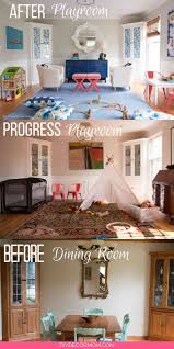 Who cares if the kids crash into the lumber wall with their scooter and scuff it up? Playroom Decor
