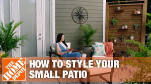 A patio consists of a paved outdoor space adjoining to. Small Patio Ideas The Home Depot