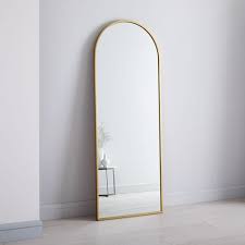 Also i decided to compare this mirror size to a traditional full length mirror and they were nearly the same. Metal Frame 74 Arched Floor Mirror